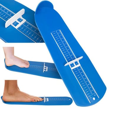 Voetmeter Kind en Volwassenen I Schoenmaat Meter Kind - Schoenmeter I Maatregel I T/M 31 CM I Schoenmaat 19 - 48 I Blauw