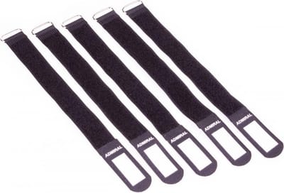 Admiral Cable Wrap 260, Set van 5 stuks, Zwart