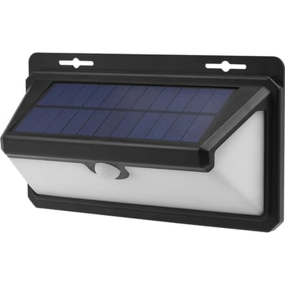 Lampes Murales Solaires à Capteur, 97 LED Étanches à Énergie Solaire avec Capteur de Mouvement PIR, Veilleuses Économes en Énergie pour Jardin, Clôture, Patio, Allée noir