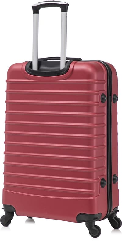 Travelerz Rome Koffer – Handbagage 39 Liter – Lichtgewicht ABS – Spinner Wielen – Burgundy – Met Cijferslot