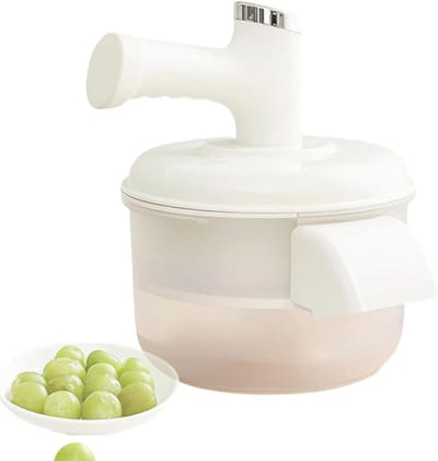 Automatische Schilmachine - Fruithulp Gadget - Snel Fruit Voorbereiden - Gesloten Schoon Ontwerp - 195 x 24 cm - Wit