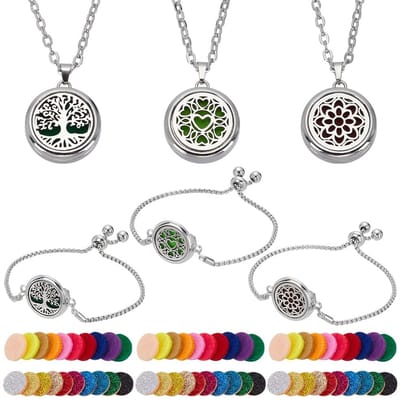 Dailygoods- Diffuser Armband Verstelbaar - 3 Stijlen - Roestvrij Staal - Aromatherapie - Navulpads - Sieraden Accessoire