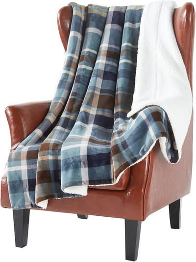 Dubbelzijdige Sherpa Fleece Deken 150 x 180 cm - Super Zacht en Warm voor Bed en Bank