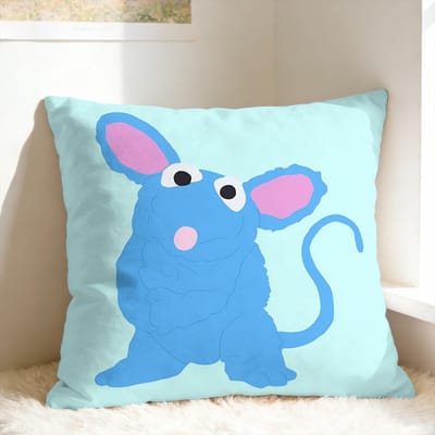 Housse de coussin Tutter- B-Bear Dans La Grande Maison Bleue Housse de coussin graphique Housse de coussin Rétro Tendance Pour Canapé Décoration de la maison 40x40cm
