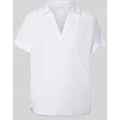 Regular fit blouse in all-over look met V-hals