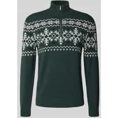 Gebreide pullover met schipperskraag