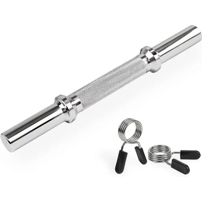 VirtuFit Halterstang - Dumbellstang - Met Veerclipsluiting - 30 mm - 35 cm