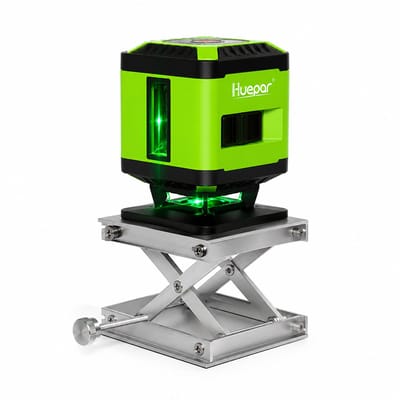 Jurrys Vloerlaser - Zelf nivellerende laser - Bouwlaser - Kruislijnlaser - Tegellaser - Nauwkeurigheid - Oplaadbaar - 360 ° - Groen