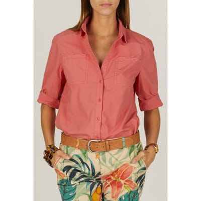 River Woods Chest Pocket Shirt Cyclamen Maat: 34 | Blouses Outlet | Dames | Roze