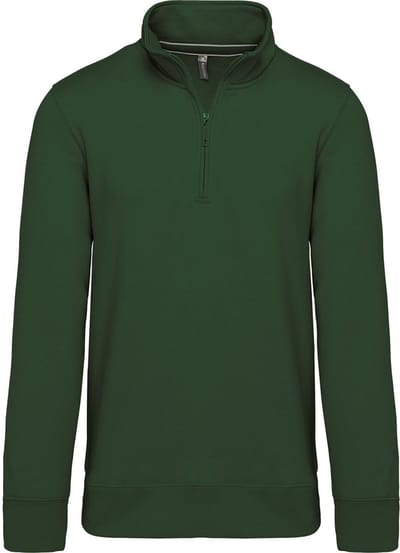 Kariban Sweater met ritshals K487 - Forest Green - 4XL