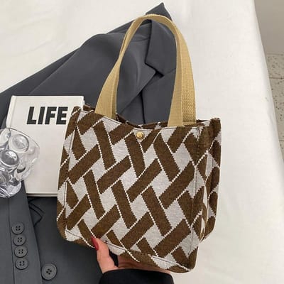 Sac fourre-tout en toile de grande capacité pour femmes, sac de voyage rétro tendance, sac fourre-tout polyvalent à une épaule