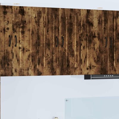 vidaXL - Vaatwasserpaneel - Kalmar - Rook - Eiken - 60 - x - 31 - x - 80 - cm - Bewerkt - hout