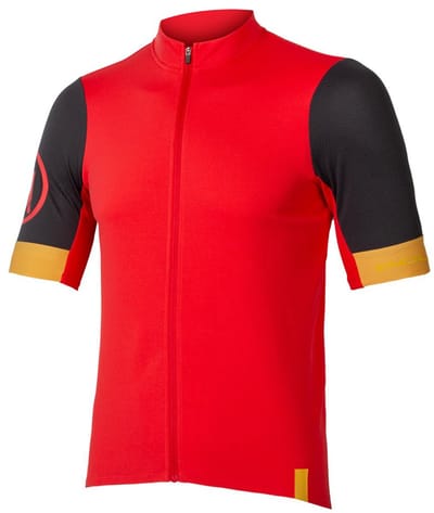 Endura Fs260 Relaxed Fit Korte Mouw Wielertrui Rood S Man