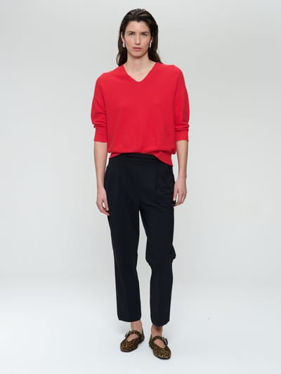 Seamless cotton pullover 317 | Corallo - Corallo / XXS