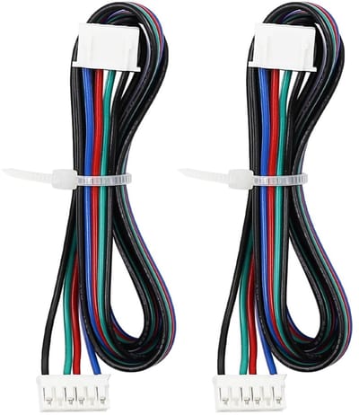 Dailygoods- Stappenmotorkabel 500 mm - 4-pins/6-pins - DuPont Aansluiting - Geschikt voor 3D-printer - Lichtgewicht - Inclusief 2 Connectoren - Motor Kabel