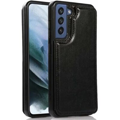 ShieldCase hoesje geschikt voor Samsung Galaxy S23 Plus wallet case (zwart) - geschikt voor Samsung Galaxy S23 Plus portemonnee hoesje - Ruimte voor 2 pasjes