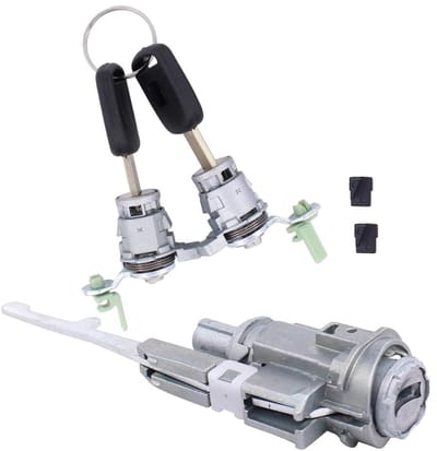 Ignition lock cilinder en deurcilinders met sleutels voor Honda Civic 2003-2005, kunststof en metaal, vervangingsonderdelen
