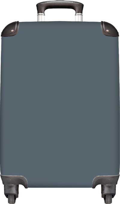 SleevesAndCases - Koffer - Blauw - Effen kleur - Reiskoffer - 35x55 cm - Trolley handbagage - Trolley - Reiskoffer met wielen