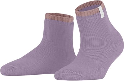 FALKE Cosy Plush gedessineerd wol alpaca sokken dames blauw - maat 35-38