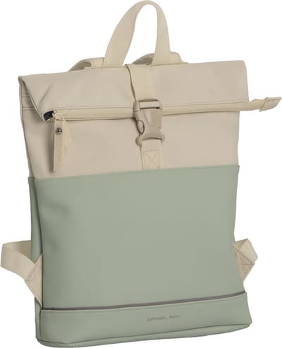 Daniel Ray Allentown Rolltop Laptop Rugzak Waterproof - Mintgroen / Beige