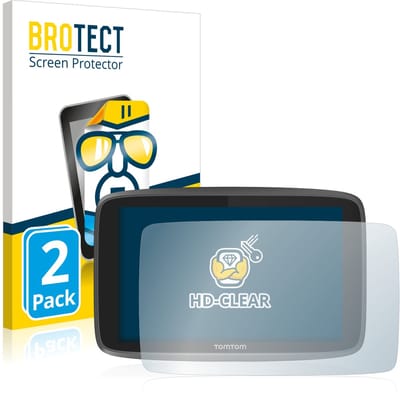 BROTECT - Screenprotector voor TomTom Go Professional 6250 - Folie Beschermfolie transparant 2 Stuks