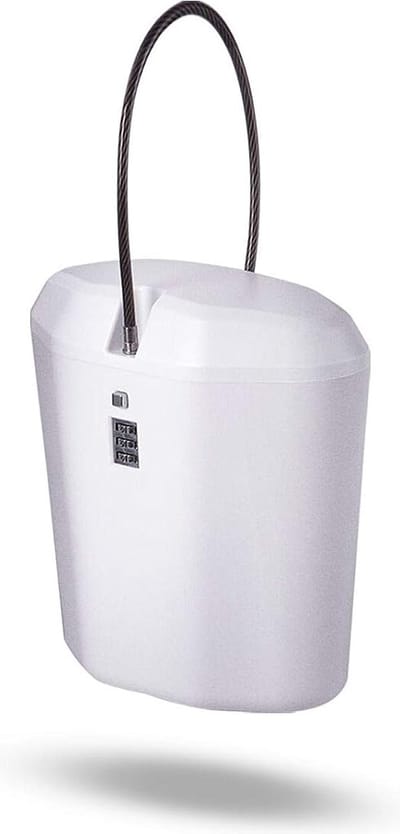 Blithe- Draagbare Kluis - Portable Safe - Strandkluis - Kluisje Met Cijferslot - Draagbare Mini Cijferkluis - 1.5L - Indoor En Outdoor - Wit