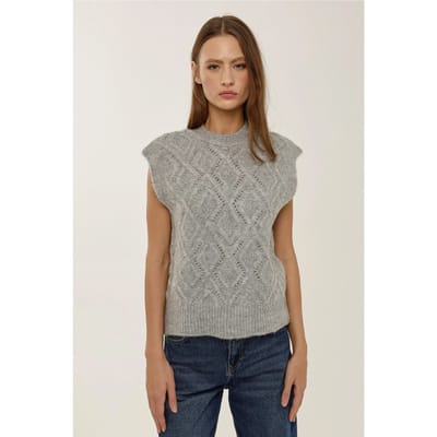 Fitted Gebreide Sweatervest