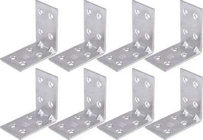 AMIG hoekankers/stoelhoeken - 10x - verzinkt staal - breedte 3cm - lengte 2 x 5cm