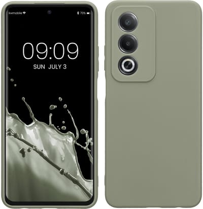 kwmobile telefoonhoesje geschikt voor Oppo A80 5G - Hoesje voor smartphone - Precisie camera uitsnede - In grijsgroen