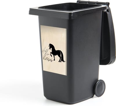 Container sticker Quotes - Hold your horses - Spreuken - Paarden - 40x60 cm - Kliko sticker