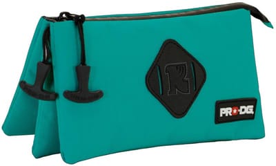 Karactermania - PRODG Smart Triple Potloden Etui met Rits - Pennenzak - Tekenetui - Groen