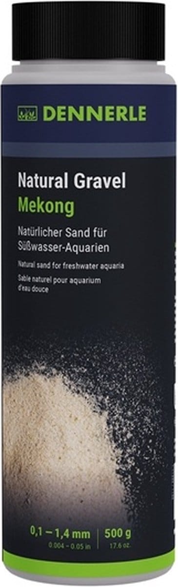 Dennerle Natural Gramavel Mekong | natuurlijk aquariumgrind 0,1-0,6 mm 0,1-0,6MM - 500 Gram