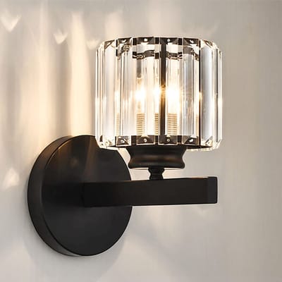 Unyqoos® Stijlvolle Retro Kristallen Wandlamp met E27 Fitting voor Diverse Ruimtes