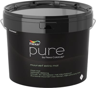Flexa Pure Muurverf Extra Mat - 7,5 liter - WIT
