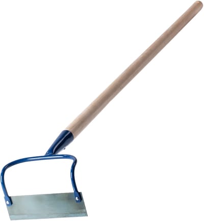 KADAX Tuinhak van metaal, haak met steel van hout, onkruidhaak voor het losmaken, luchten en wieden van de grond, tuinaccessoires voor het verwijderen van onkruid (W: 16 cm, dubbel)