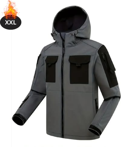 Livano Skipak - SkiBroek - Skijas - Ski Suit - Wintersport - Heren - Winter - Warm Fleece - Grijs - Maat XXL
