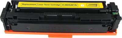 Laser Toner Cartridge (201X) Geschikt voor CF402X Geel | Geschikt voor HP Color Laserjet Pro M252, M252DN, M252N, (MFP) M277, M277DW, M277N en M274N (Zwart, Cyaan, Magenta & Geel) printer