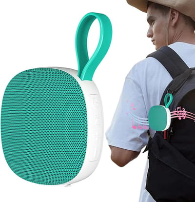 Draagbare Speaker - Reis Speaker - Muziek Luisteren - Magnetisch Ontwerp - 12.8 x 4.1 x 12.8 cm - Groen