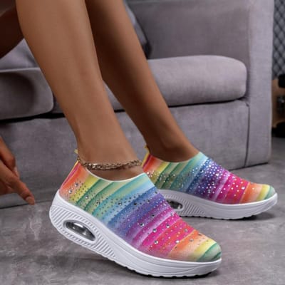 MAEDEF Hoge Kwaliteit Dames Sneakers Mesh Ademend Antislip Wandelschoenen Zachte Comfortabele Dames Casual Tennis Wandelschoenen 36 veelkleurig