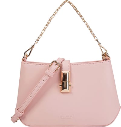 SEIDENFELT MANUFAKTUR Schoudertas Handtas Lilla Ro Little Shoulderbag Powder Pink / Gold Roze