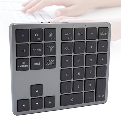 Numpad Draadloos - Numeriek Toetsenbord met Bluetooth - Keypad - Zwart