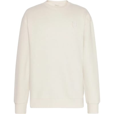 Ronde hals trui met borduursel KnowledgeCotton Apparel