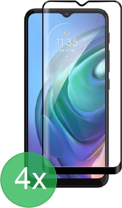 Geschikt Voor: Motorola Moto G10 / G20 / G30 Full Screenprotector 4x - screen protector - volledige glas - bescherming - beschermglas - ZT Accessoires