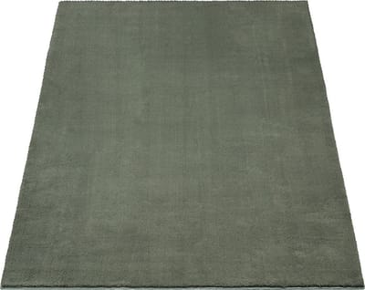 Karpet24 Loft – Luxe, Fluweelzacht Effen Vloerkleed in Donkergroen, Modern & Stijlvol-80 x 150 cm