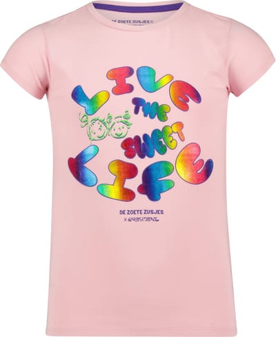 4PRESIDENT T-shirt meisjes - Orchid Pink - Maat 104 - Meiden shirt