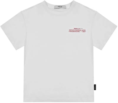 Replay Sb7401.066.2660 T-shirt Met Korte Mouwen Wit 12 Years Jongen