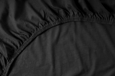 Beter Bed Select Jersey Hoeslaken - 100 x 200/210/220 cm - 100% Katoen - Matrasbeschermer - Matrashoes - Zwart
