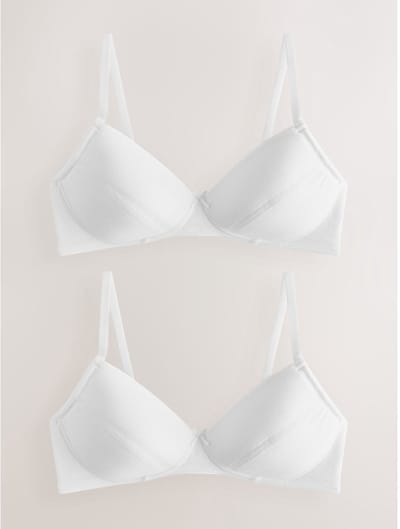 Next - Meisjes - Set van 2 sportbeha's - Wit