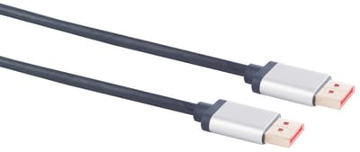 DisplayPort kabel | DP1.4 (8K 60Hz) | HBR3 (32.4Gbit/s) | koper | aluminium | 1 meter
