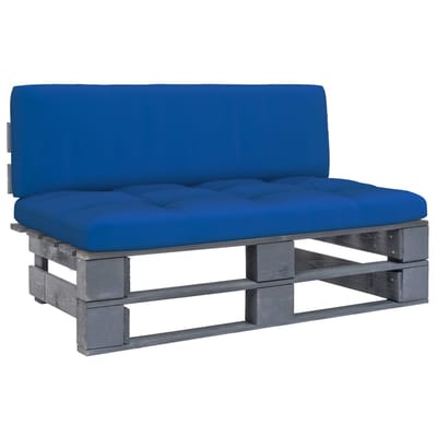 vidaXL - Tuinmiddenbank - pallet - geïmpregneerd - grenenhout - grijs